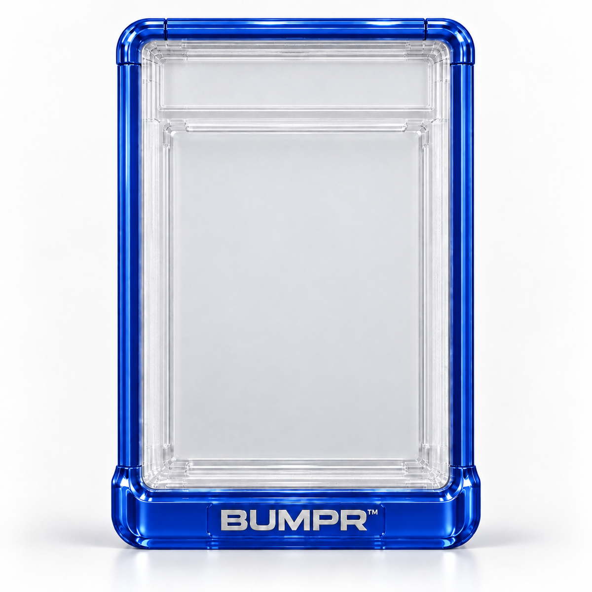 BUMPR™ protective bumper fitted around a graded card slab